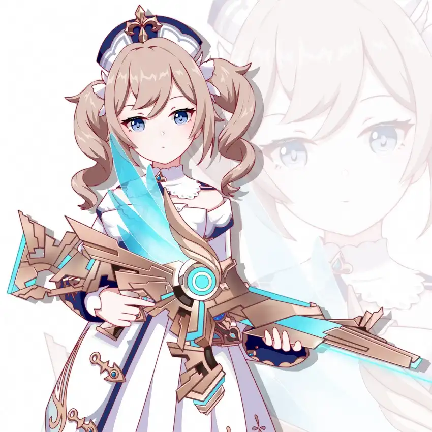 Barbara With Skyward Rifle