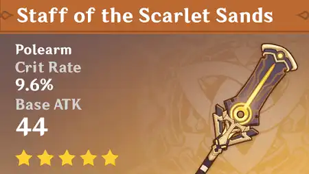 Staff Of The Scarlet Sands